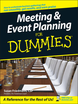 cover image of Meeting & Event Planning For Dummies